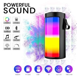 Wireless Bluetooth Speaker High Bass Loud USB AUX Portable Indoor Outdoor Stereo 1500mAh