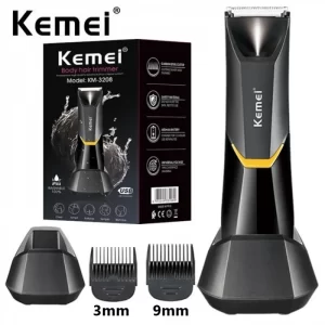 Kemei Electric Bikini & Body Trimmer KM-3208 – Rechargeable & Washable