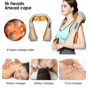 U-Shape Electric Cervical Massager – Heated 4D Kneading Neck & Shoulder Shawl