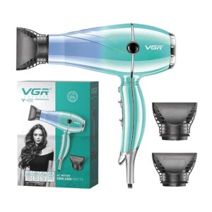 VGR V-452 Professional Hair Dryer – High-Speed, Cool Shot, and Versatile Attachments