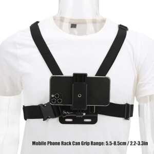 Adjustable Chest Mount Harness for Mobile Phones & Action Cameras