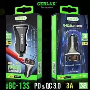 GERLAX Car Charger – 38W Fast Charging USB PD Auto Cigarette Lighter Adapter