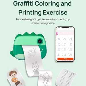 Instant Photo Printer & HD Camera – Dual Camera, Portable & Rechargeable