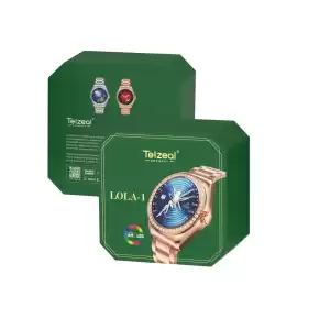 Telzeal LOLA 1 Ladies Smart Watch – Elegant AMOLED Display with Wireless Charging