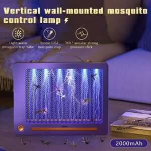 Wall-Mounted Electric Mosquito Killer – UV & CO₂ Trap with Shock Grid