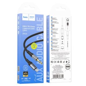 Hoco UPA26 Fresh – 3.5mm to Type-C Audio Cable, DAC Chip, Hi-Fi Lossless, 1m