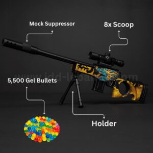 AWM Dragon Edition Sniper – High-Precision Gel Blaster with 8X HD Scope