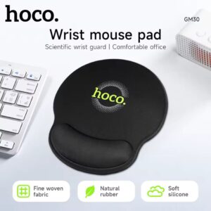 Hoco GM30 Ergonomic Wrist Rest Mouse Pad | Premium Memory Foam Support & Non-Slip Base