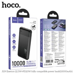 Hoco J159 10000mAh Power Bank | 22.5W Super Fast Charge | Slim & Flight Approved