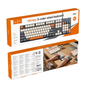 Hoco GM61 Wired Keyboard: Premium 3-Color English Layout