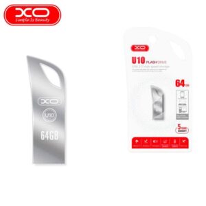 XO U10 64GB High-Speed USB 2.0 Flash Drive – Waterproof Metal Keyring Thumb Drive