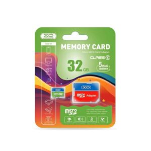 XO 32GB Micro SDHC Memory Card with Adapter – Class 10 High-Speed Flash Card for Dashcams & Phones