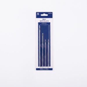 Heavy Duty Extra Long Sewing Needles Set – 4-Piece Assorted Lengths (7.5 cm - 13 cm)