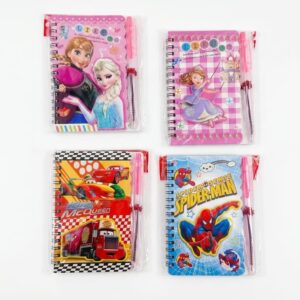 Kids 3D Character Spiral Notebook and Pen Set – Assorted Hero Themes